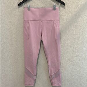 Athleta Pink High-Waisted Leggings